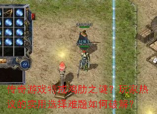 传奇游戏特戒鸡肋之谜?玩家热议的实用选择难题如何破解? 传奇游戏特戒鸡肋之谜?玩家热议的实用选择难题如何破解?
