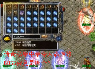 传奇私服中最令人痛恨的BOSS究竟是哪个? 传奇私服中最令人痛恨的BOSS究竟是哪个?