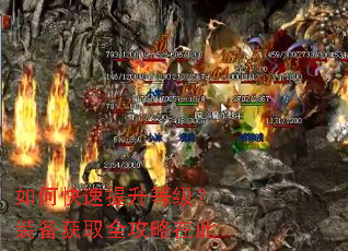 如何快速提升等级?装备获取全攻略在此 如何快速提升等级?装备获取全攻略在此