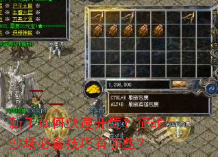 新手如何快速开荒?征战沙场必备技巧有哪些? 新手如何快速开荒?征战沙场必备技巧有哪些?