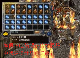如何在电脑版小传奇私服中快速提升角色等级? 如何在电脑版小传奇私服中快速提升角色等级?
