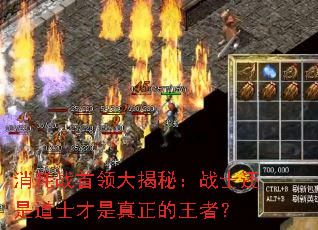 消耗战首领大揭秘:战士还是道士才是真正的王者? 消耗战首领大揭秘:战士还是道士才是真正的王者?