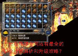 传奇私服哪个网站有最全的职业技能解析和升级攻略? 传奇私服哪个网站有最全的职业技能解析和升级攻略?