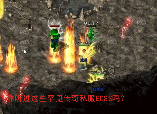 你听过这些罕见传奇私服BOSS吗? 你听过这些罕见传奇私服BOSS吗?